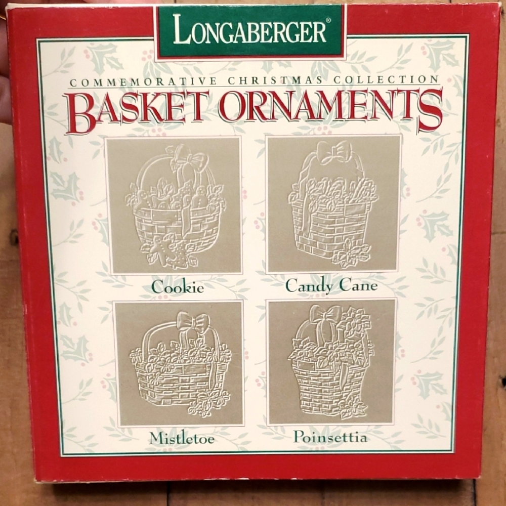 Longaberger Pewter Basket Ornaments Collection